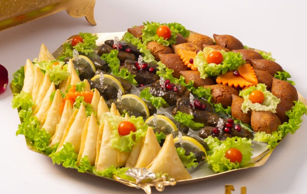 صينيه ورق العنب - الكبه والسمبوسه