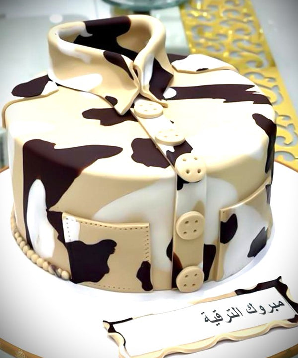 Military promotion cake