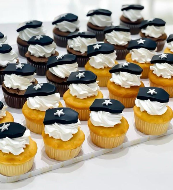 Military promotion cup cake