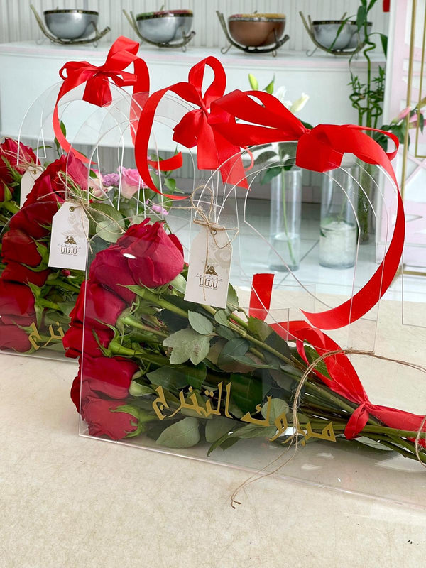 Acrylic flowers bag