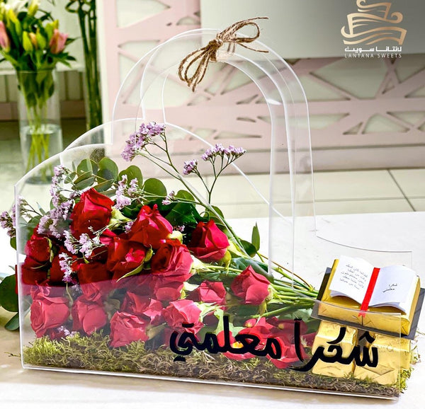 Acrylic rose bag